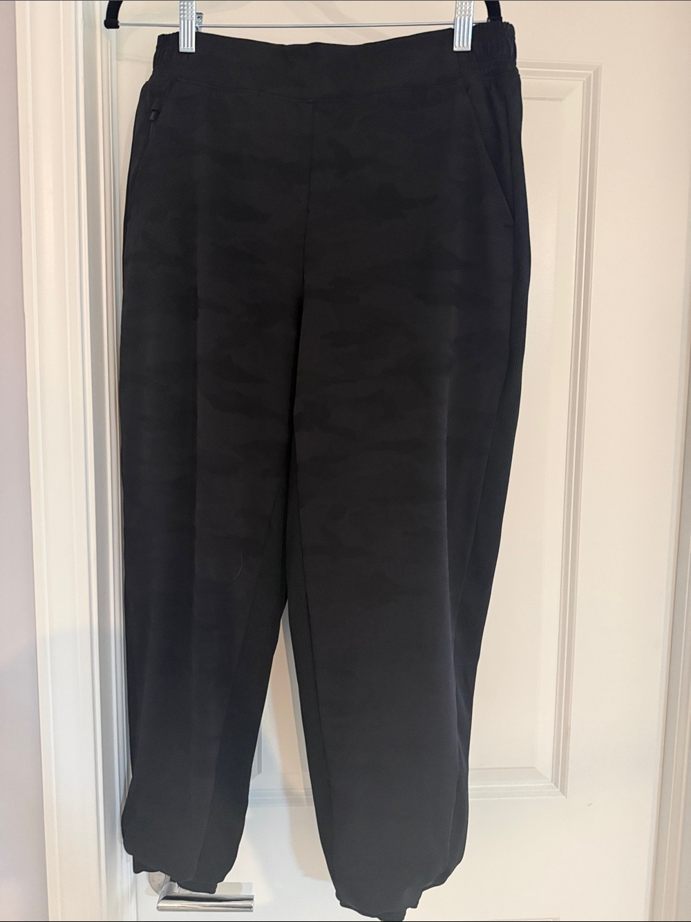 Athleta Black Camouflage Lined Brooklyn Jogger Pants